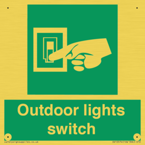 Outdoor lights switch